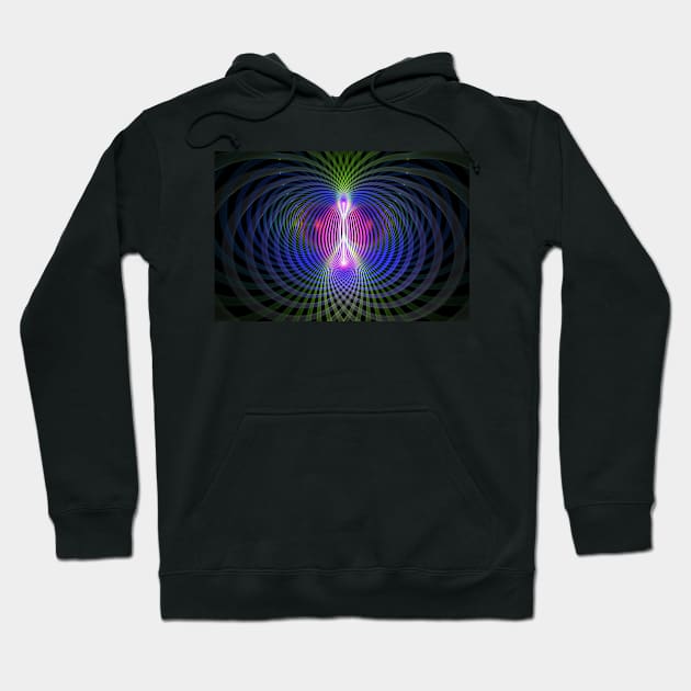 Lines of Force Fractal Design Hoodie by sciencenotes
